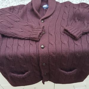 Vintage men's Polo Ralph Lauren wool Cardigan.